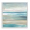 Stupell Industries Abstract Beach Sand Ocean Waves Framed Giclee Art